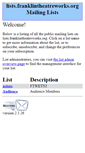Mobile Screenshot of lists.franklintheatreworks.org